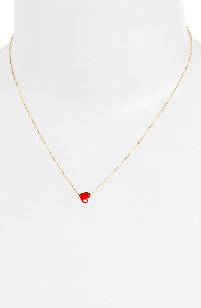 Jennifer Zeuner Mia Mini Diamond Pendant Necklace, Alternate, color,