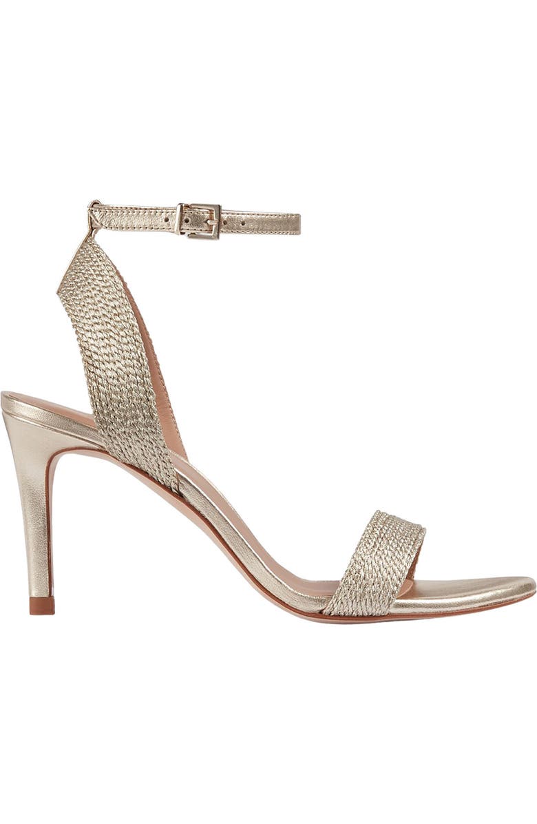 LK Bennett Ivette Metallic Sandal, Alternate, color, Gold