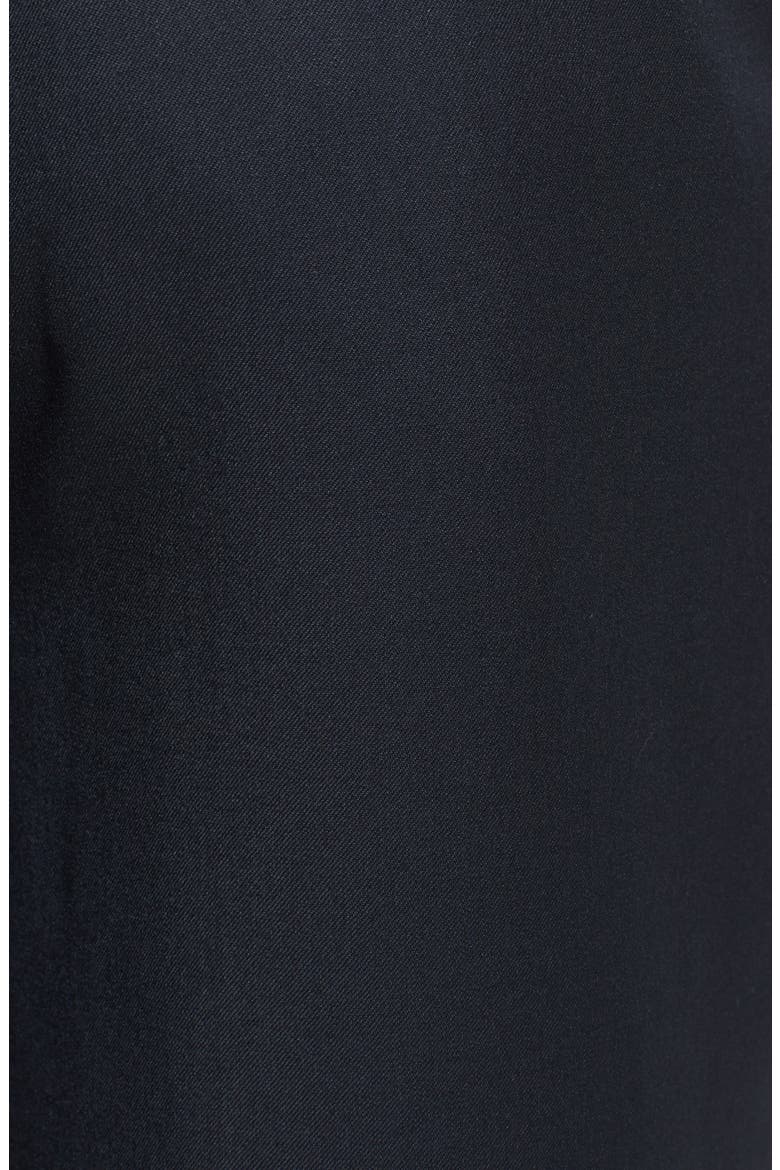Self Sizer Waist Pleated Classic Fit Wool Gabardine Dress Pants, Alternate, color, NAVY