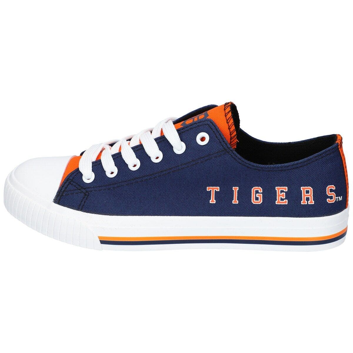 FOCO Men's FOCO Detroit Tigers Tonal Wordmark Canvas Shoe, Alternate, color, 