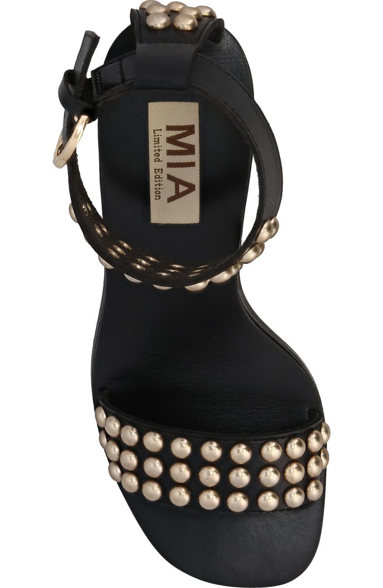 MIA Narelle Ankle Strap Sandal, Alternate, color, Black Bona