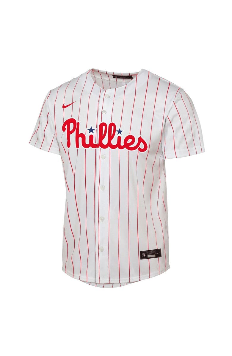 Nike Youth Nike Zack Wheeler White Philadelphia Phillies Home Replica Player Jersey, Alternate, color,