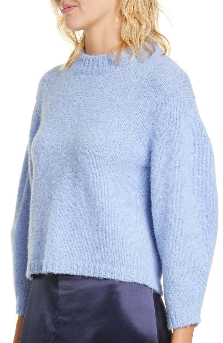 Tibi Cozette Alpaca & Wool Blend Crop Sweater, Alternate, color, 