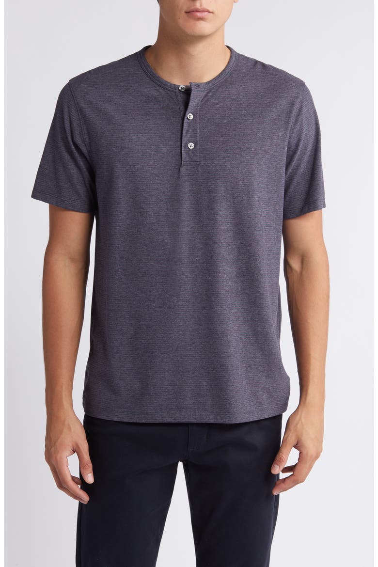 Mini Stripe Henley, Main, color, COASTAL/ LIGHT BLACK