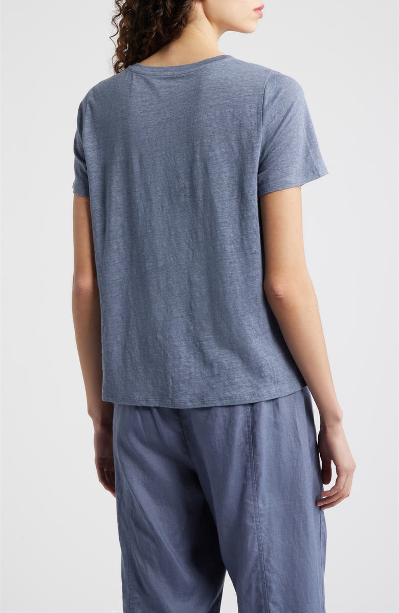 Eileen Fisher Organic Linen Crewneck T-Shirt, Alternate, color, Flint