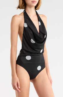 Plunge Neck Bodysuit Cleona