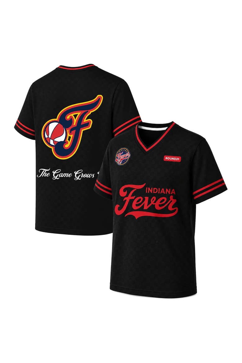 Men's round21  Black Indiana Fever Soccer Jersey, Main, color, Black