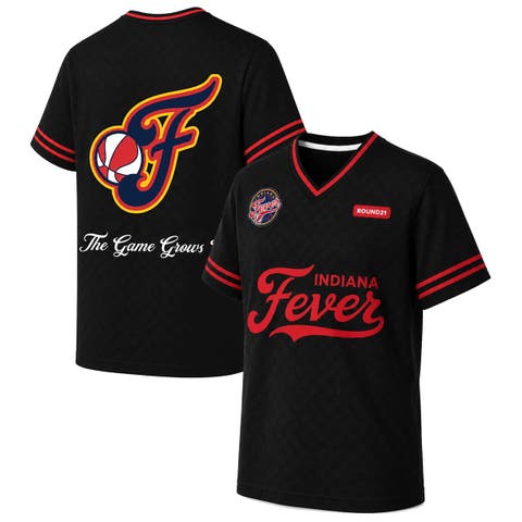 Men's round21 Black Indiana Fever Soccer Jersey