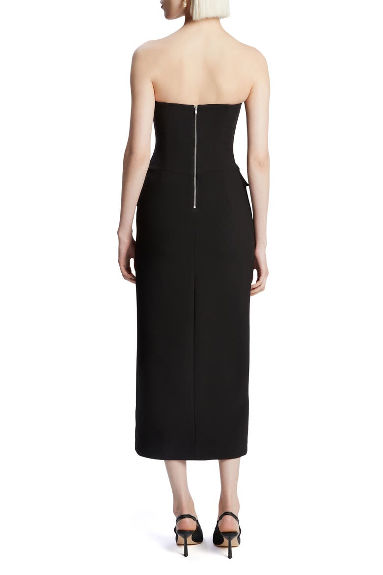 Nikki Strapless Sheath Dress, Alternate, color, BLACK