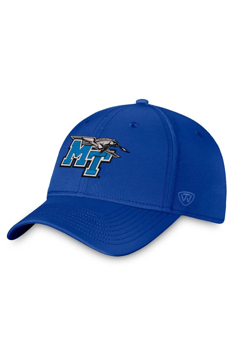 TOP OF THE WORLD Men's Top of the World Royal MTSU Blue Raiders Reflex Flex Hat, Alternate, color, Royal
