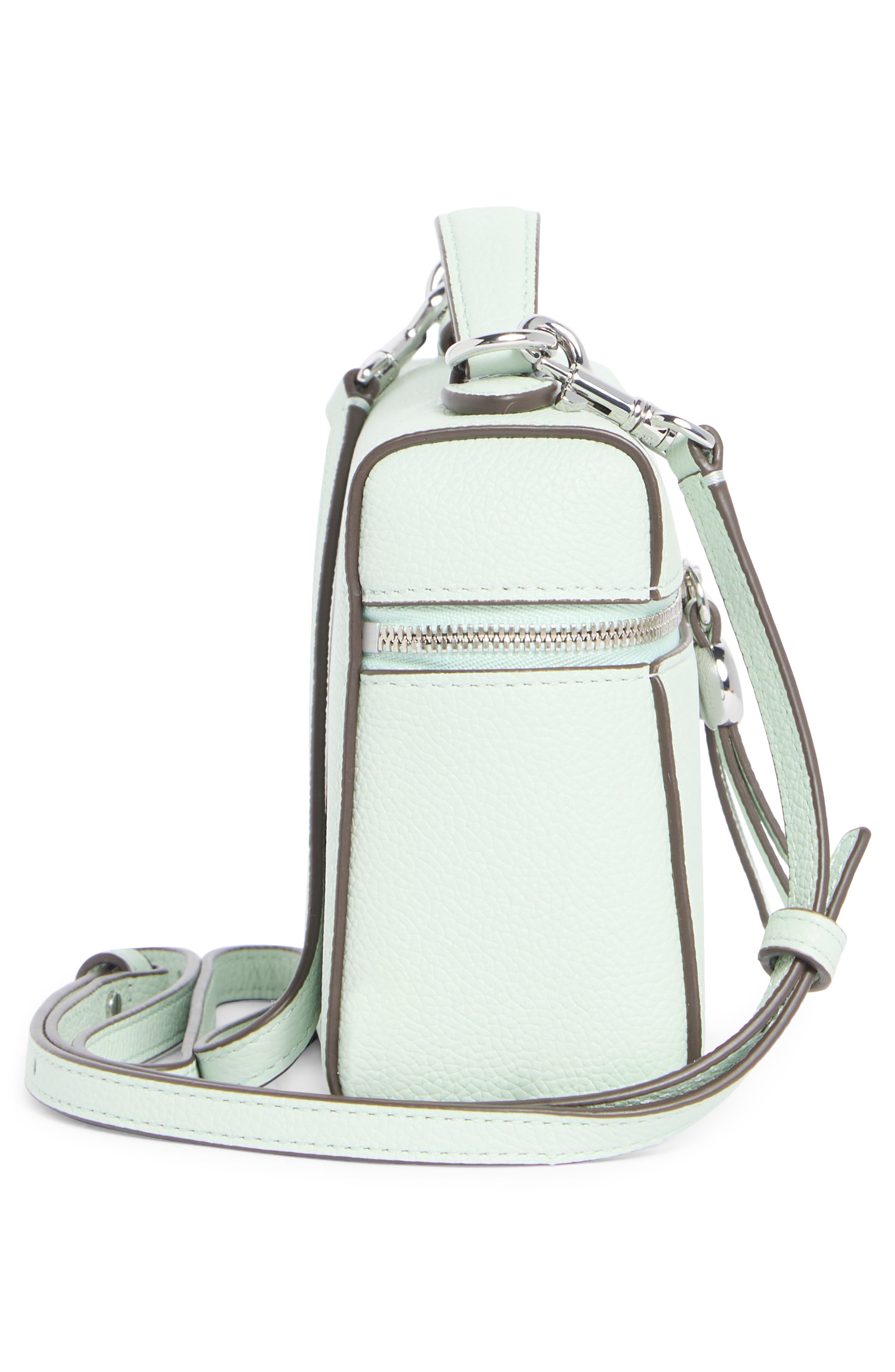 Romy Slim Top Handle Bag, Alternate, color, LIGHT GREEN