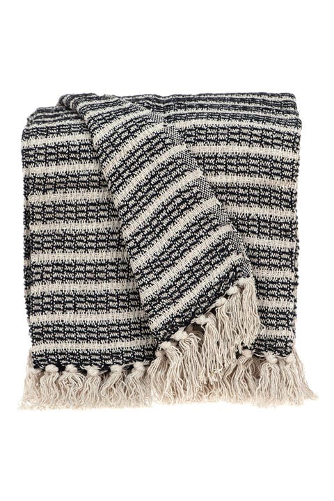 Ada Casual Beige 52" x 67" Woven Handloom Throw