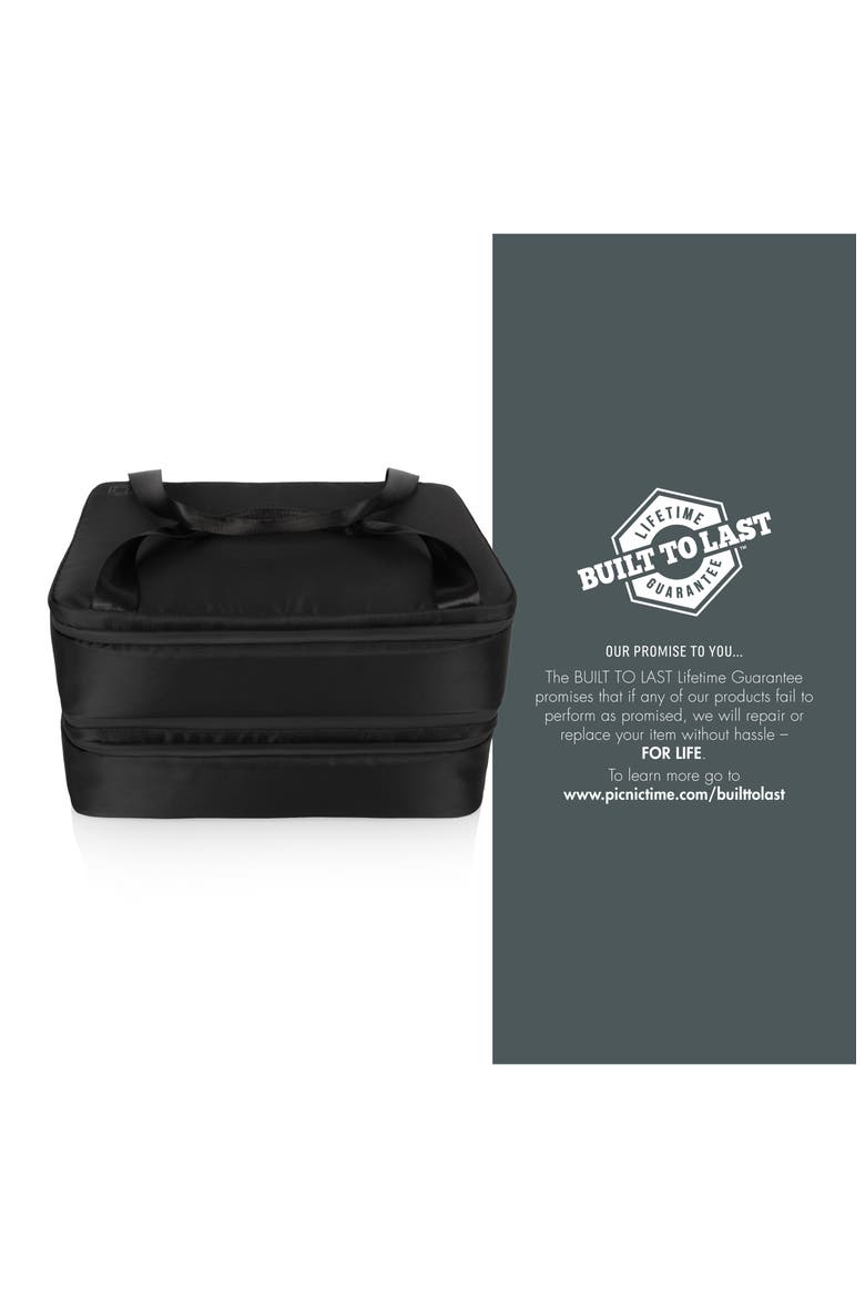 Double Decker Casserole Tote, Alternate, color, BLACK