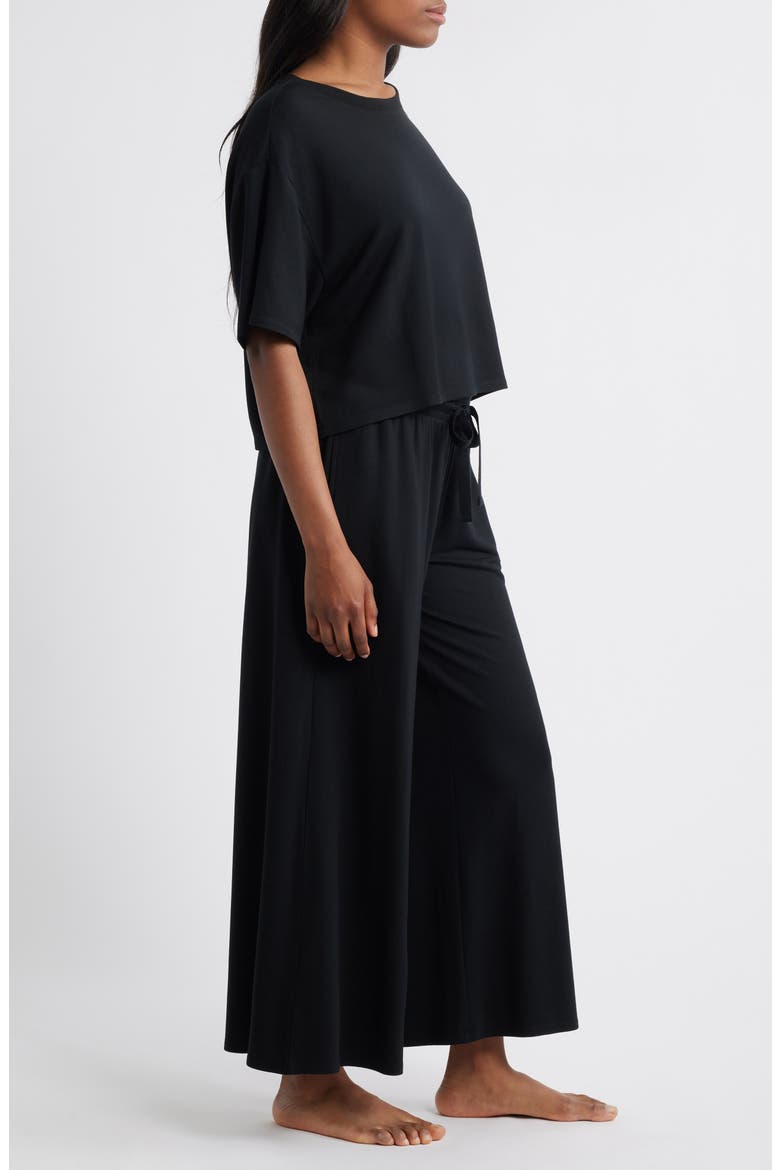 Comfy Jersey Pajamas, Alternate, color, BLACK