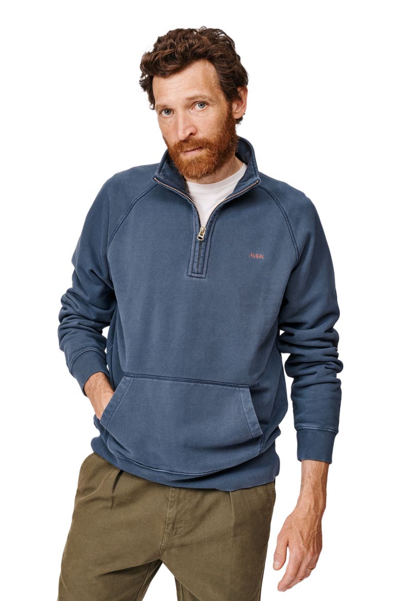 Provost Zip Neck Sweatshirt, Main, color, Navy