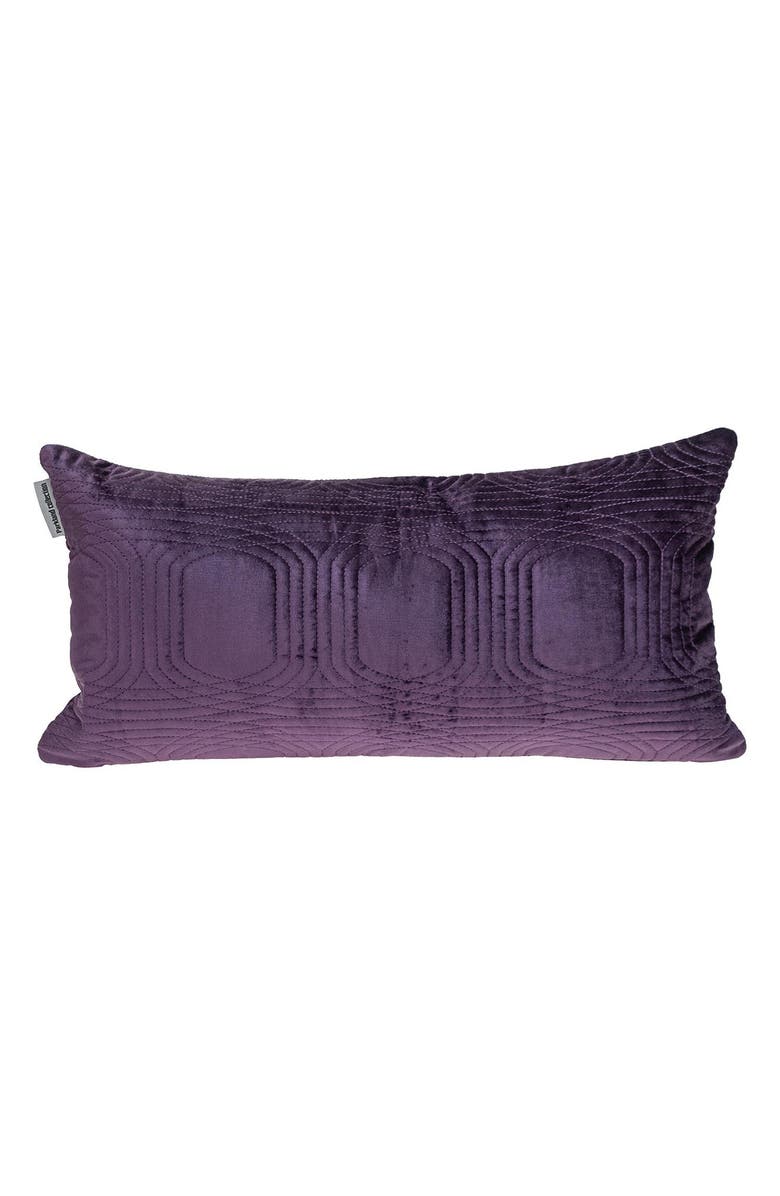 PARKLAND COLLECTION Iphis Topstitched Throw Pillow, Main, color, Purple