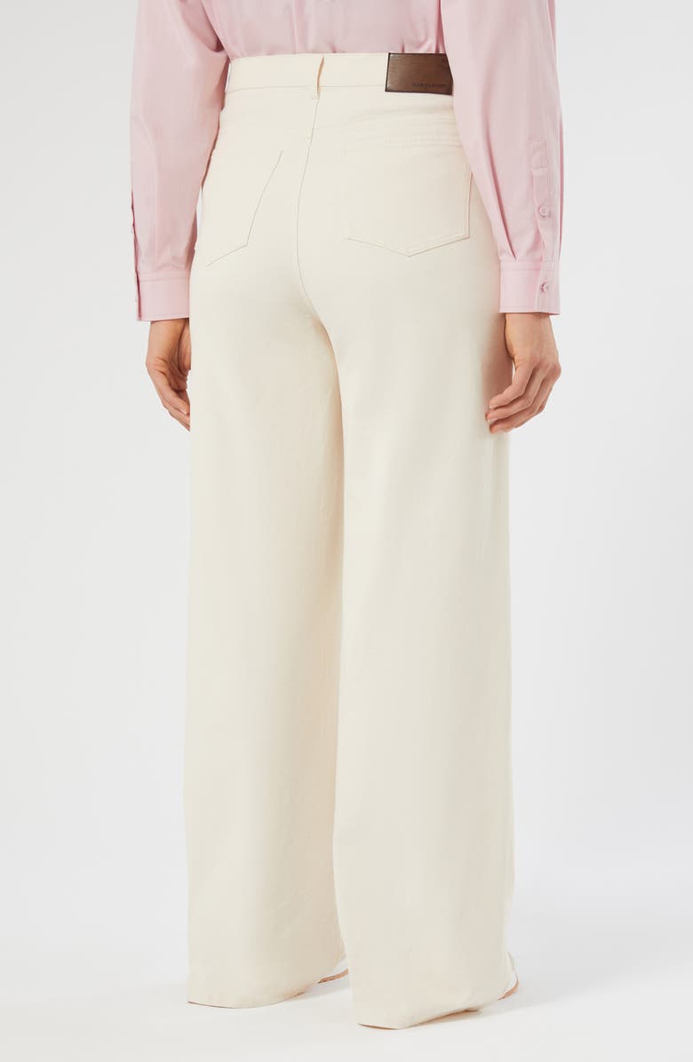 Marina Rinaldi Sport Collection Wide Leg Jeans, Alternate, color, Milk