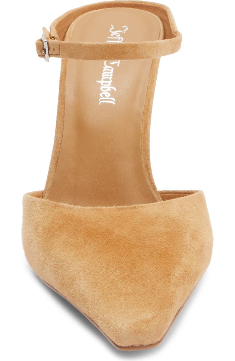Jeffrey Campbell Maribelle Wedge Mule, Alternate, color, Camel Suede