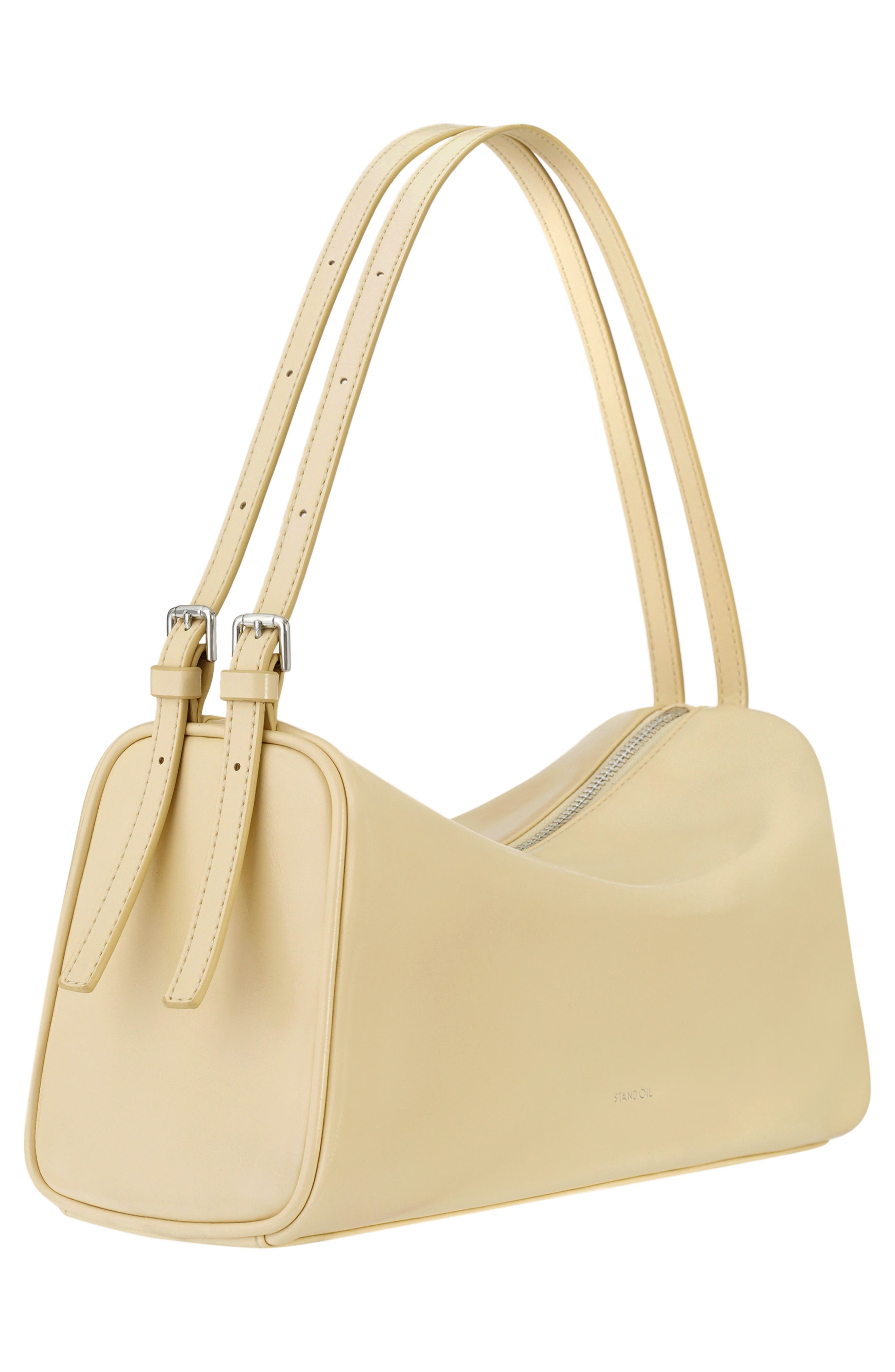 Stand Oil Melly Faux Leather Shoulder Bag, Alternate, color, Butter