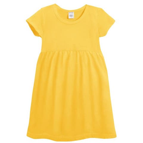 Girls Soft Organic Cotton Empire Short Sleeve Sundress (Toddler, Little Kid & Big Kid)