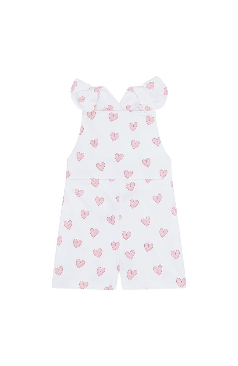 Nellapima Pink Heart Print Romper - Baby, Alternate, color, Pink