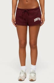 EDIKTED Sporty Babe Drawstring Micro Shorts