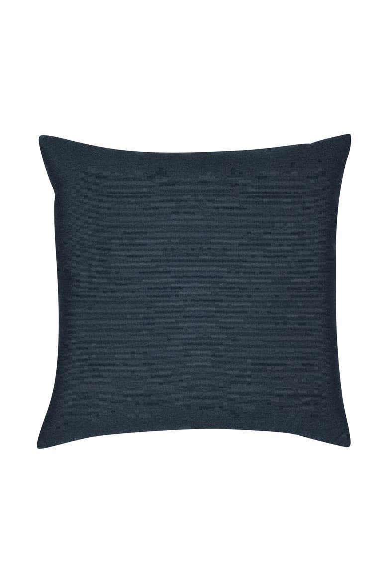 Illusion Handmade dimensional applique Indoor & Outdoor Woven Accent Pillow, Alternate, color, Indigo