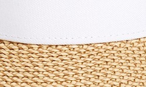 Eric Javits Squishee Straw Champ Custom Fit Visor In Brown