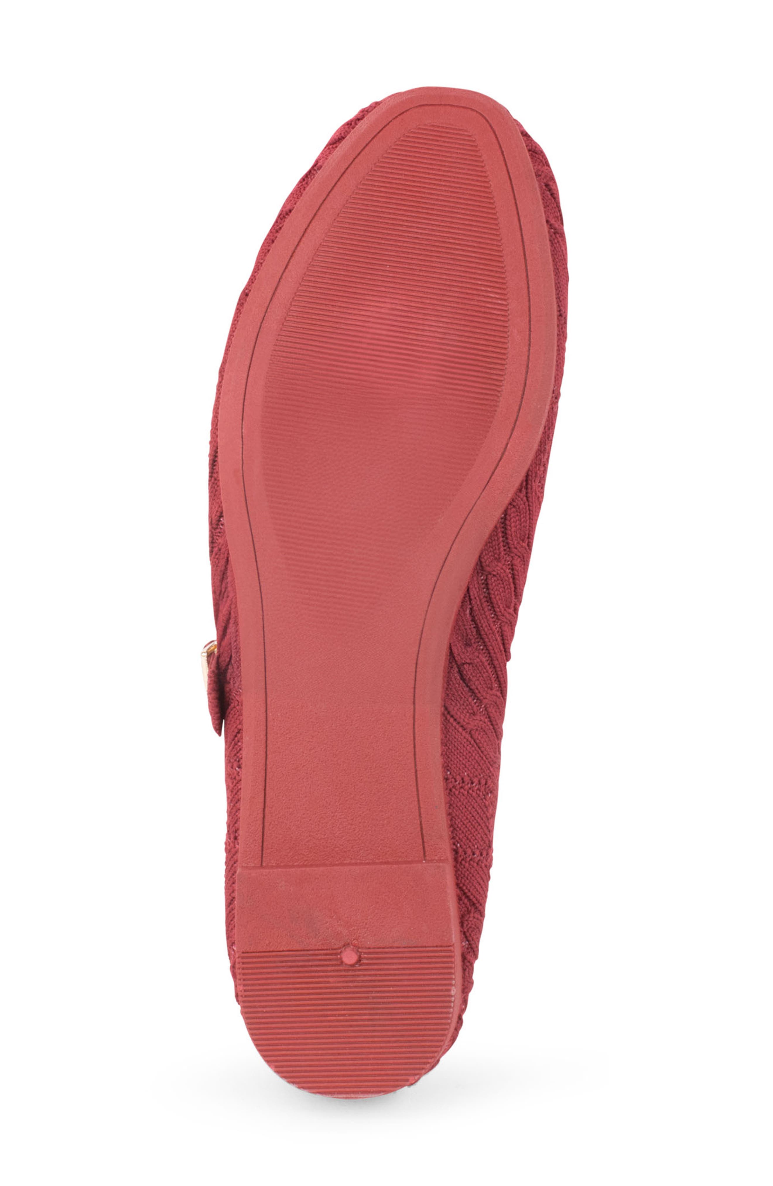 Montpellier Mary Jane Flat, Alternate, color, BURGUNDY