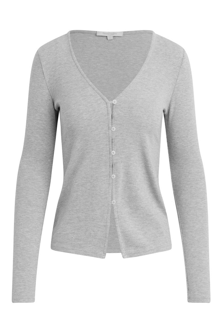 The Good Luck Long Sleeve Rib Top, Alternate, color, HEATHER GREY
