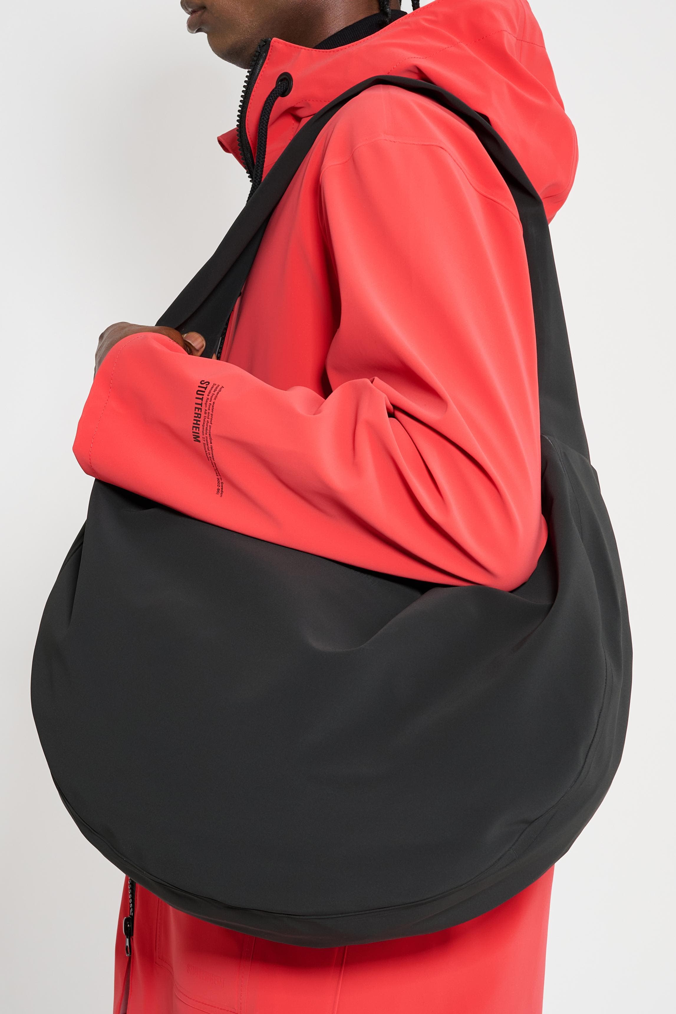 Stutterheim Adam Matte Bag, Alternate, color, Black