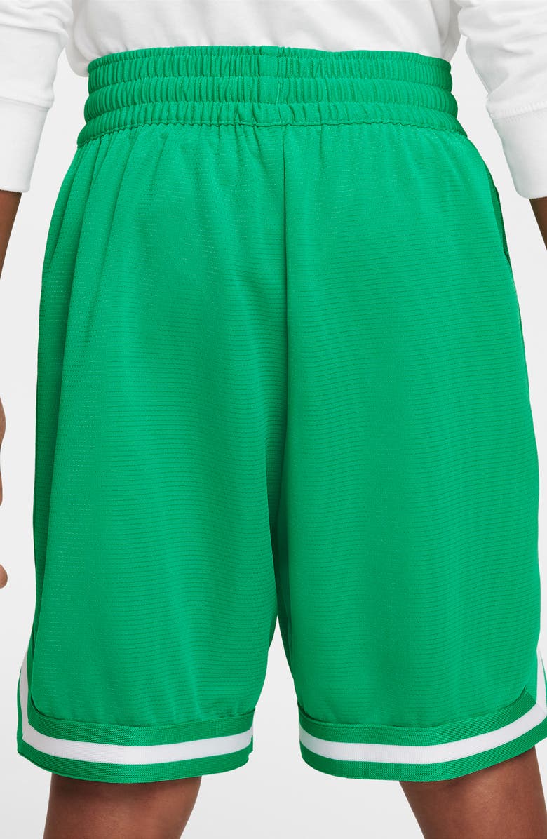 Nike Kids' Dri-FIT DNA Athletic Shorts, Alternate, color, Stadium Green/ White
