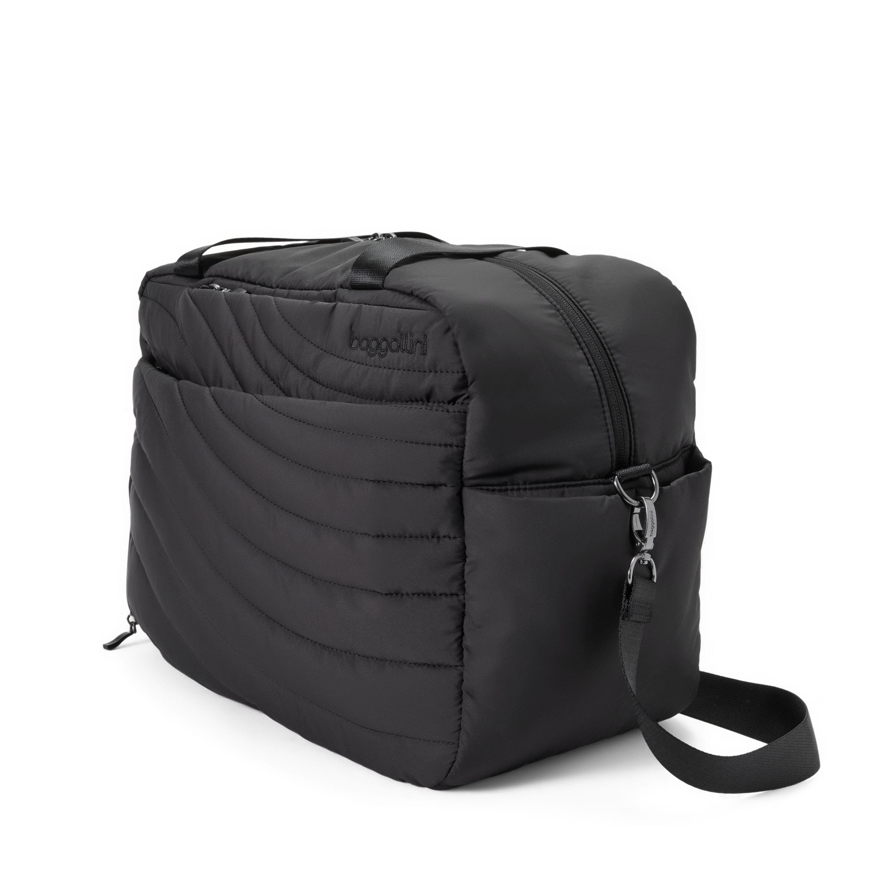 baggallini Set Wave Weekender, Alternate, color, Black Wave Puff