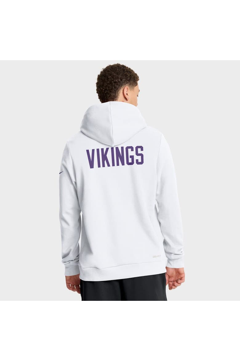 Men's Nike White Minnesota Vikings Sideline Alt 2 Tight Coverage Performance Pullover Hoodie, Alternate, color, White