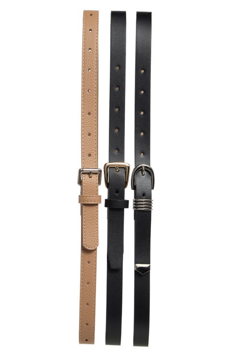 Set of 3 Assorted Belts