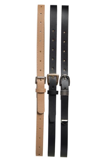 Steve Madden Set Of 3 Assorted Belts
