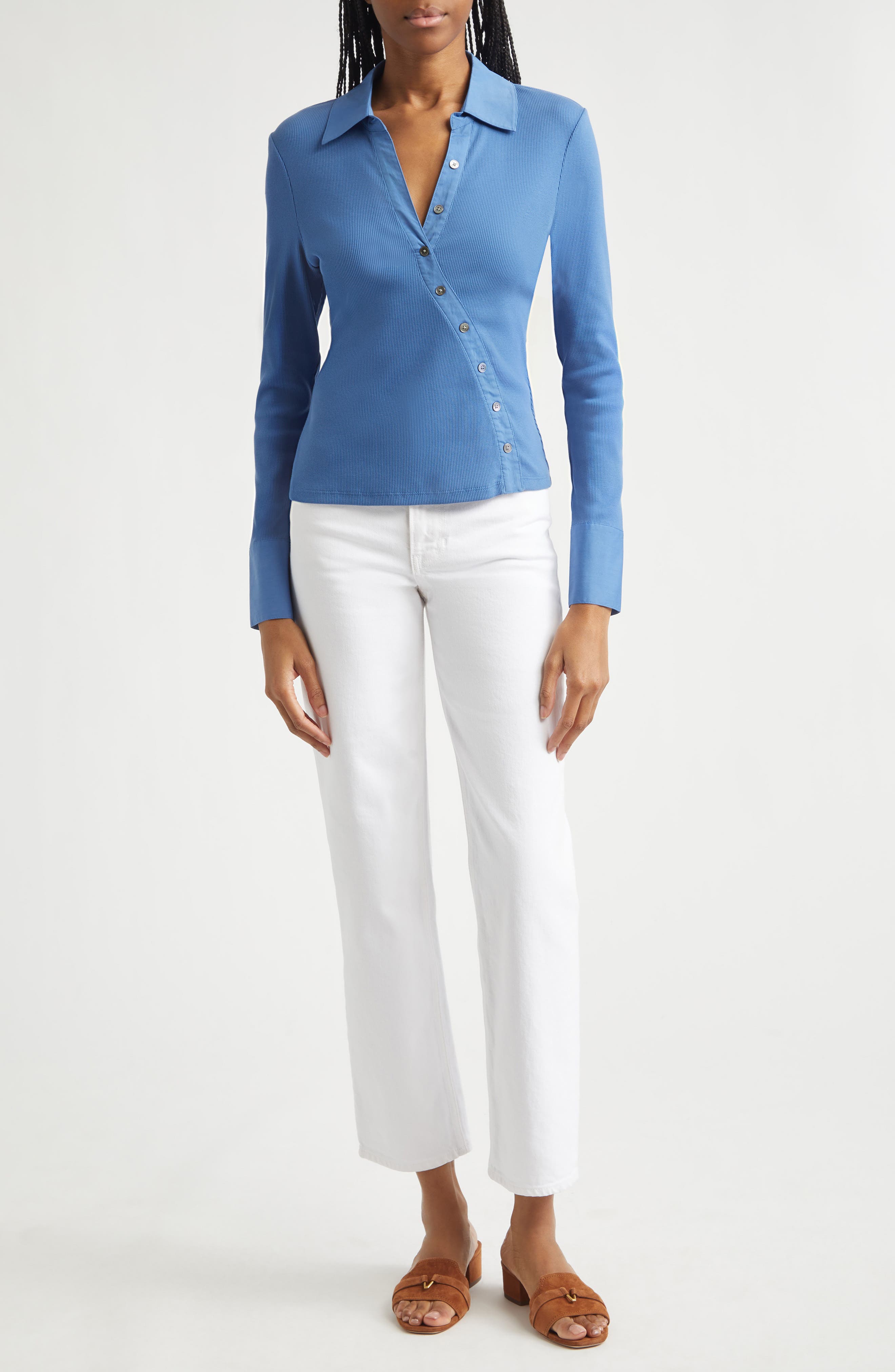 Brenner Stretch Cotton Rib Top - image 4