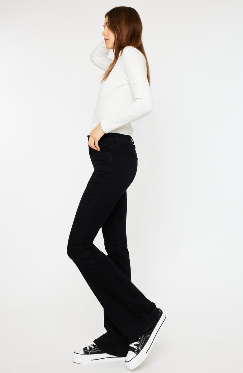 KanCan Ilene Mid Rise Flare Jeans, Alternate, color, Black