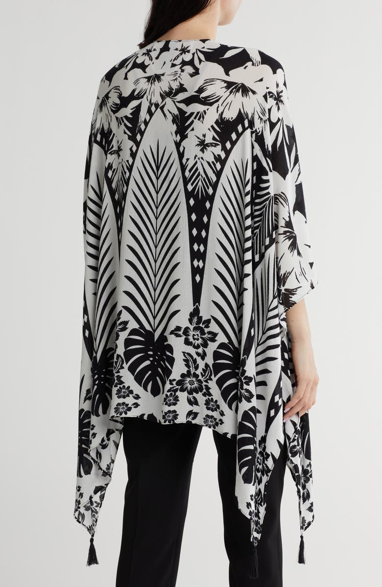 Vince Camuto Tropical Print Duster, Alternate, color,