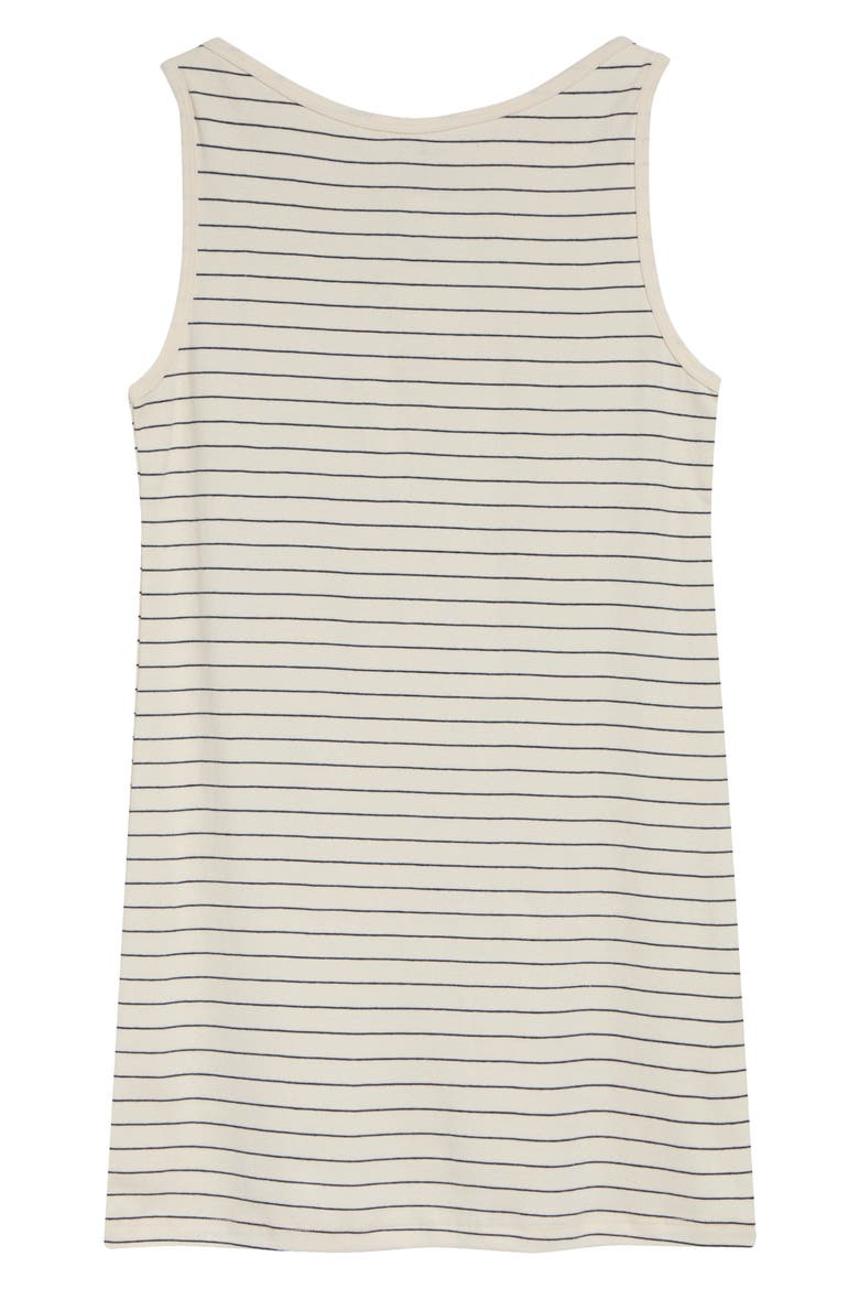 Nando Stripe Boatneck Cotton Minidress, Main, color, NATURAL/ MIDNIGHT STRIPE