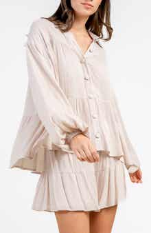 Beivy Tiered Button-Up Shirt