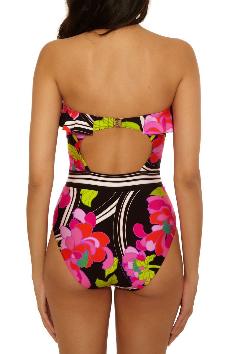 Trina Turk Bougainvillea One-Piece Swimsuit, Alternate, color, Multi