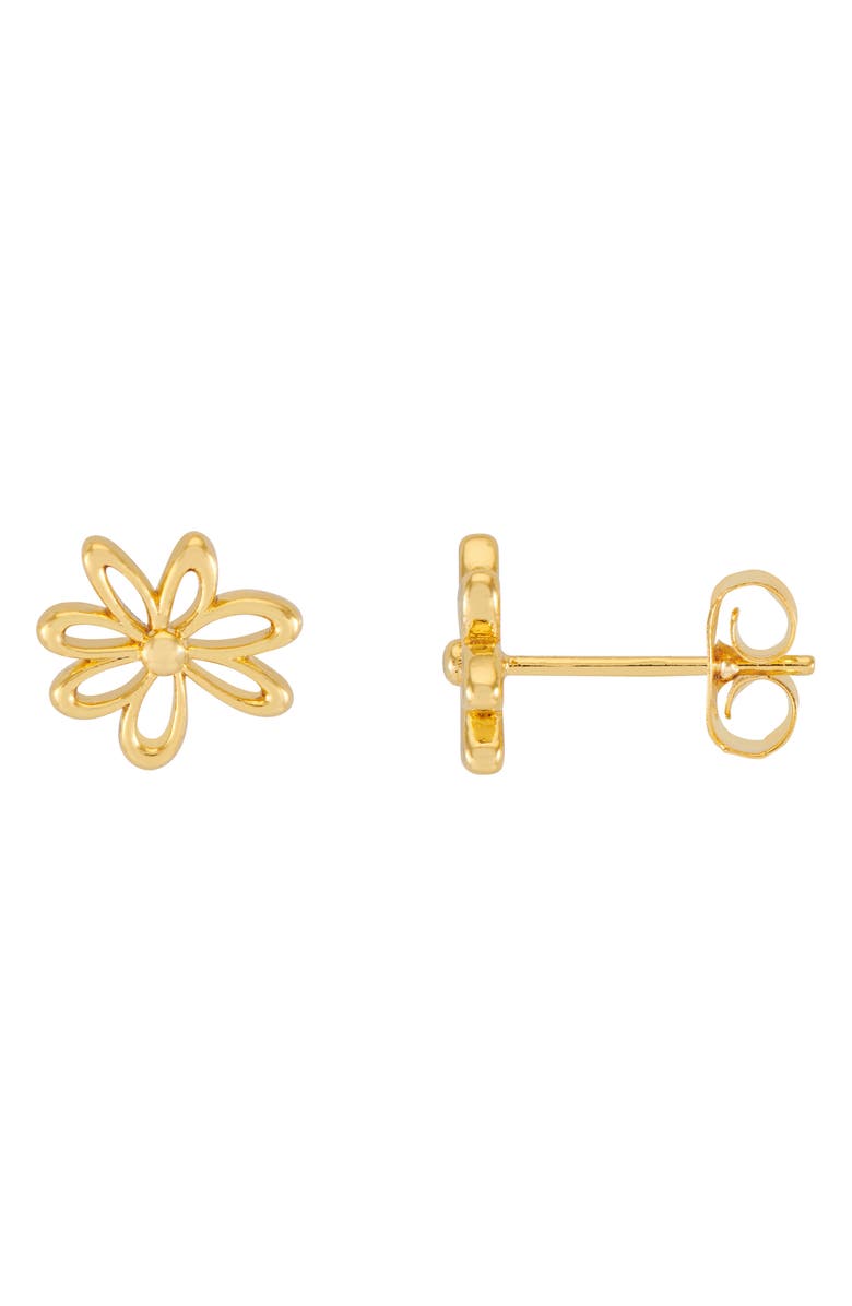 Estella Bartlett Mini Doodle Heart Stud Earrings, Main, color, Gold
