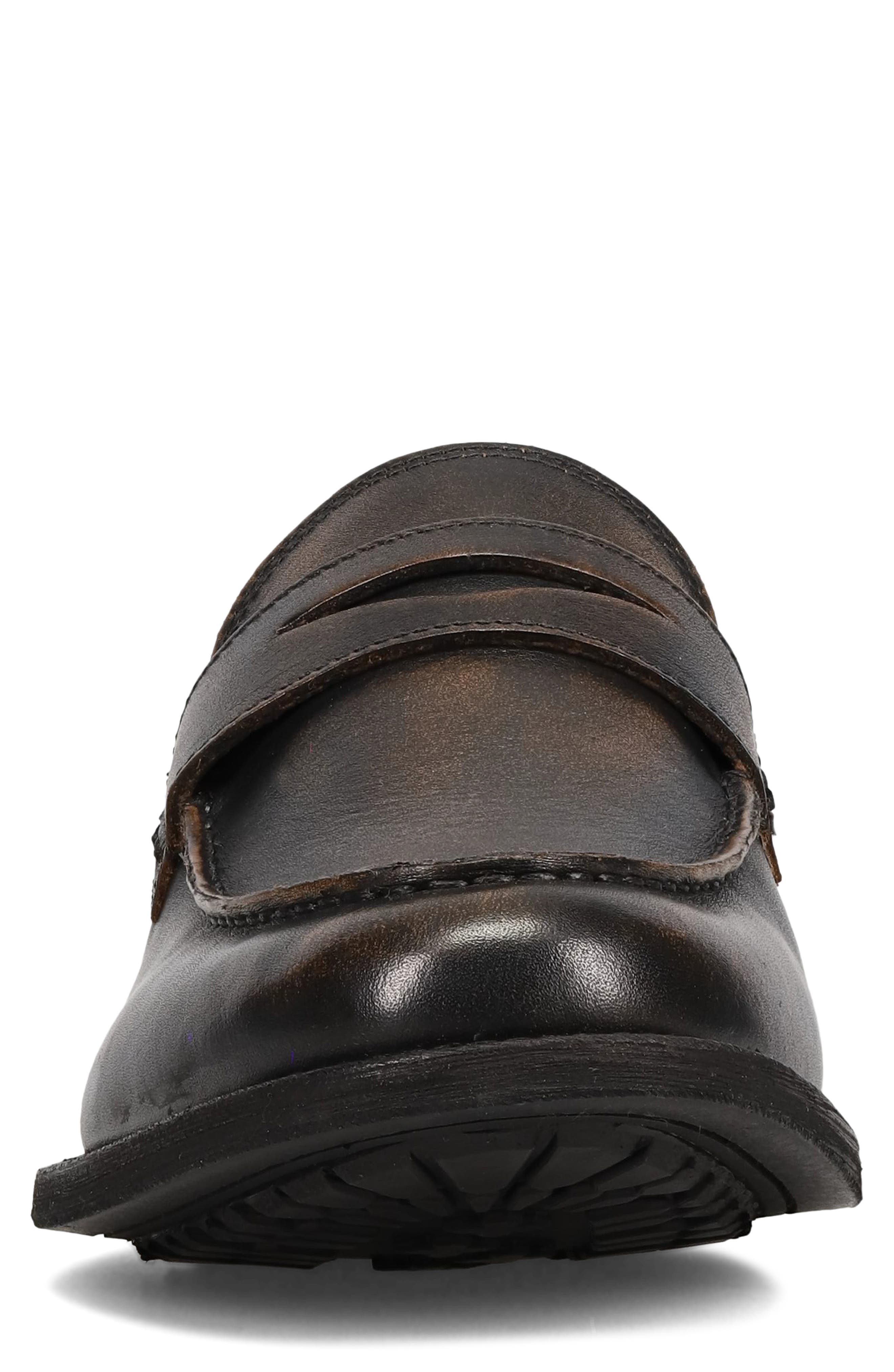 Frye Tyler Flex Leather Penny Loafer, Alternate, color, Brown Brush-Off