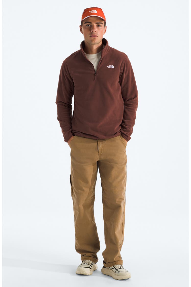 Glacier Fleece Quarter Zip Pullover, Alternate, color, EMBER SOIL