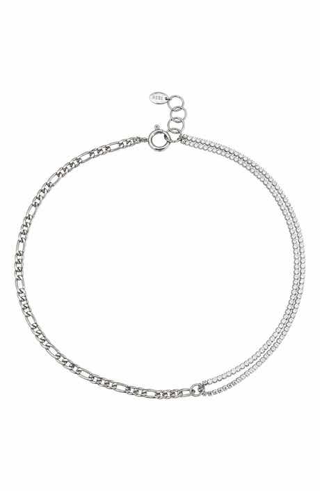 REBL Cubic Zirconia Chain Necklace