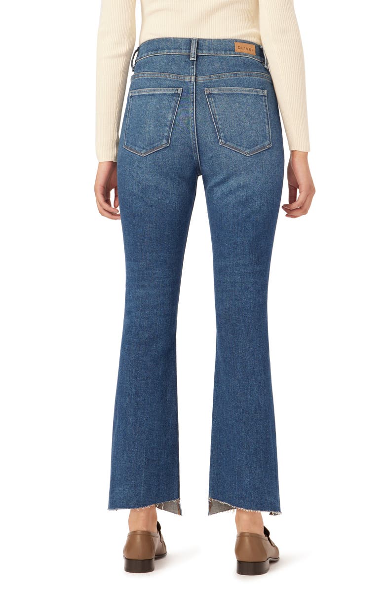 DL1961 Bridget Instasculpt Raw Hem High Waist Ankle Bootcut Jeans, Alternate, color,