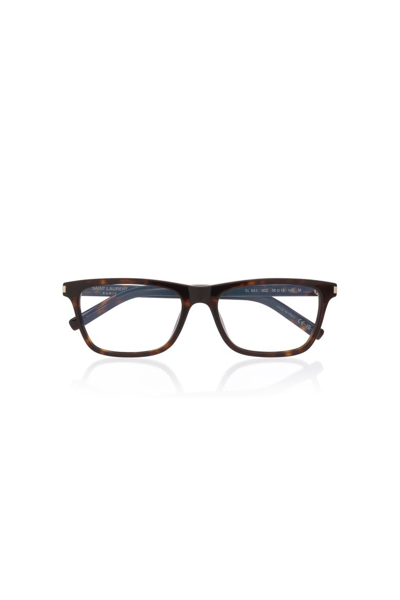 56mm Rectangle optical glasses, Alternate, color, Tortoise