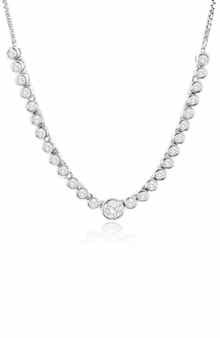 Sterling Silver Cubic Zirconia Necklace