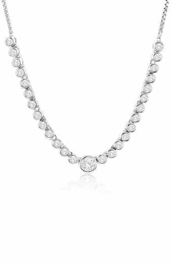 Sterling Silver Cubic Zirconia Necklace